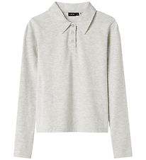 LMTD Polo - NlfNilja - Light Grey Melange LMTD Polo - NlfNilja - Light Grey Melange