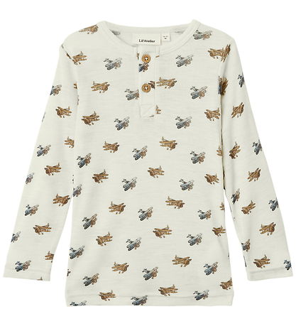 Lil' Atelier Blouse - Wool/Modal - NmmNalu - Turtledove/MELANGE Lil' Atelier Blouse - Wool/Modal - NmmNalu - Turtledove/MELANGE