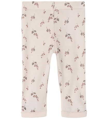 Lil' Atelier Leggings - Wool - Noos - NbfNoel - Morganite/Berry Lil' Atelier Leggings - Wool - Noos - NbfNoel - Morganite/Berry