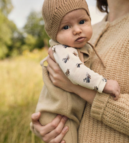 Lil' Atelier Bodysuit l/s - Wool/Modal - Noos - NbmNalu - Turtle