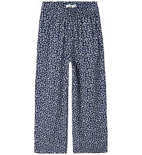 Name It Trousers - Viscose - NkfNettia - Wide - Blueprint/Flower