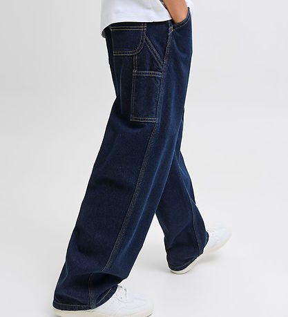 Jack & Jones 청바지 - Noos - JjiAlex JjCarpenter - 블루 데님