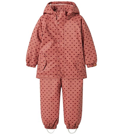Lil' Atelier Rainwear w. Suspenders/Padding - PU - NmfLadry10 - 