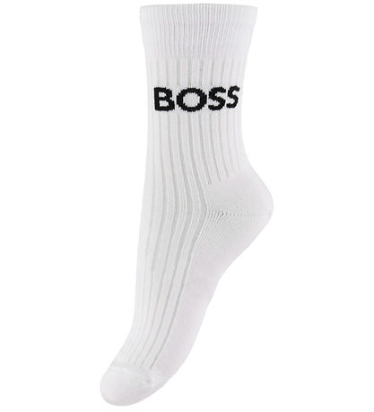 BOSS Sukat - 5 kpl - Valkoinen M. Logo BOSS Sukat - 5 kpl - Valkoinen M. Logo