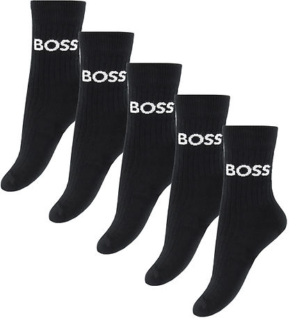 BOSS Sukat - 5 kpl - Musta M. Logo