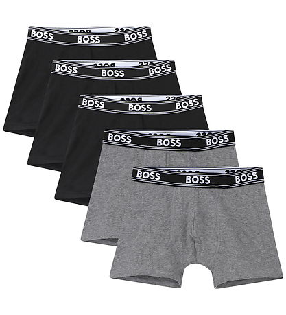 BOSS Boxers - 5-Pack - Black/Grey Melange