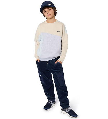 BOSS Corduroy Trousers - Navy