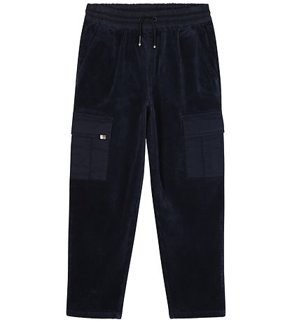BOSS Corduroy Trousers - Navy