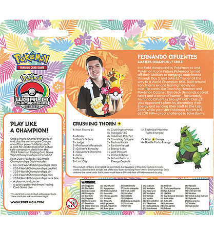 Pokémon Trading Card - World Championships 2024 - Crushing Thorn