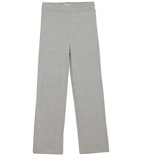 Creamie Trousers - Rib - Light Grey Melange Creamie Trousers - Rib - Light Grey Melange