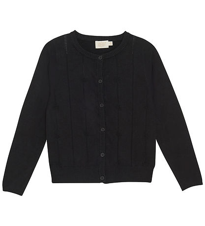 Creamie Cardigan - Gebreid - Pointelle - Zwart Creamie Cardigan - Gebreid - Pointelle - Zwart