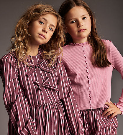 Creamie Dresses - Dress Woven Stripe - Crushed Berry Creamie Dresses - Dress Woven Stripe - Crushed Berry