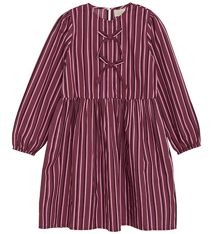 Creamie Dresses - Dress Woven Stripe - Crushed Berry Creamie Dresses - Dress Woven Stripe - Crushed Berry