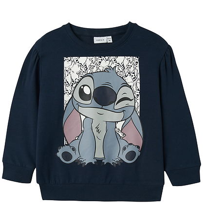 Name It Sweatshirt - Stitch - NmfArina - Marinblå Blazer