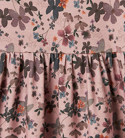 Name It Dress - NmfNaline - Burnished Lilac w. Flowers