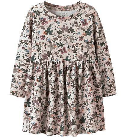 Robe Name It - NmfNaline - Peyote Melange av. Fleurs