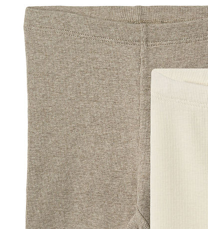 Wheat Leggings - Rib - 2-Pack - Jules - Gravel Melange