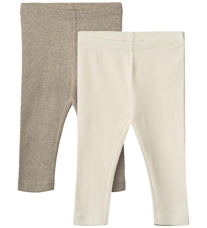 Wheat Leggings - Rib - 2-Pack - Jules - Gravel Melange