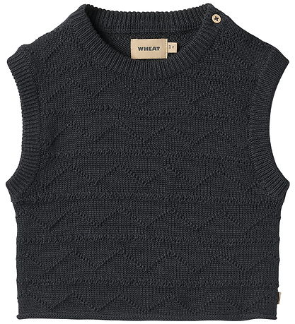 Wheat Waistcoat - Knitted - Bobby - Navy