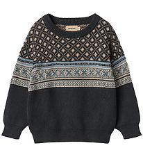 Blouse Wheat - Tricoté - Julius - Marine Blouse Wheat - Tricoté - Julius - Marine