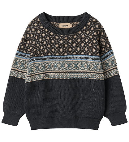 Wheat Blouse - Knitted - Julius - Navy