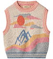 Wheat Vest - Gebreid - Maria - Beige/Multi Wheat Vest - Gebreid - Maria - Beige/Multi