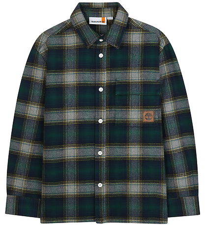 Timberland Shirt - Dark Green w. Checs Timberland Shirt - Dark Green w. Checs