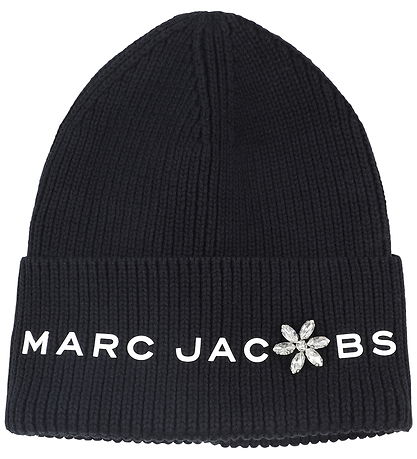 Little Marc Jacobs Beanie - Knitted - Black w. Rhinestone