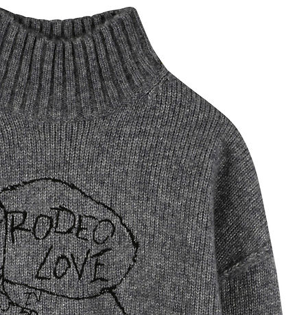 Zadig & Voltaire Blouse - Wool/Polyester - Grey Melange w. Glitt