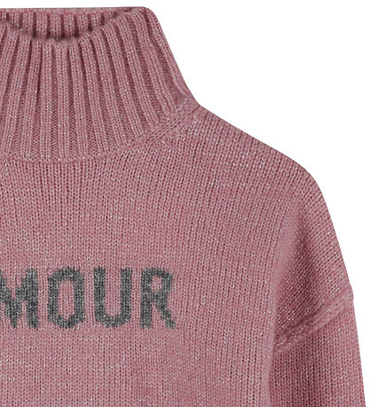 Zadig & Voltaire Blouse - Wool/Polyester - Wild Rose w. Glitter