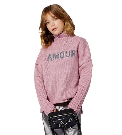 Zadig & Voltaire Blouse - Wool/Polyester - Wild Rose w. Glitter