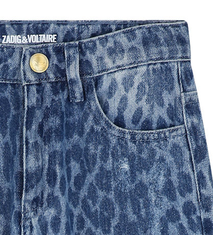 Jeans Zadig & Voltaire - Denim Blue av. Imprimé léopard Jeans Zadig & Voltaire - Denim Blue av. Imprimé léopard