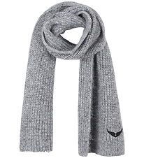 Écharpe Zadig & Voltaire - Tricoté - Gris Chiné av. Brillant Écharpe Zadig & Voltaire - Tricoté - Gris Chiné av. Brillant