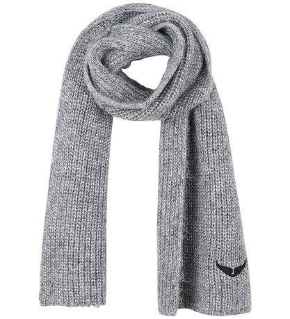 Zadig & Voltaire Scarf - Knitted - Grey Melange w. Glitter Zadig & Voltaire Scarf - Knitted - Grey Melange w. Glitter