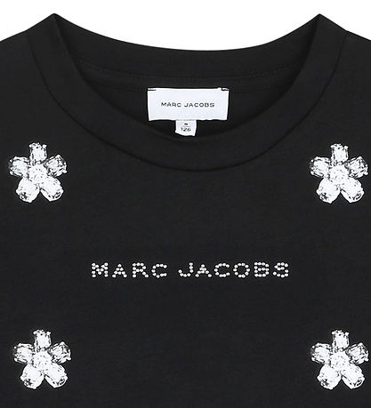 Little Marc Jacobs T-shirt - Cropped - Black w. Print