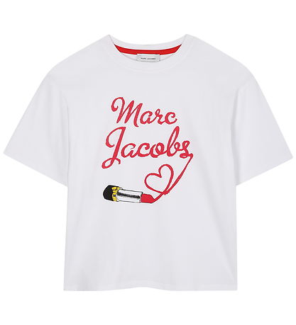 T-Shirt Little Marc Jacobs - Blanc av. Imprimé T-Shirt Little Marc Jacobs - Blanc av. Imprimé
