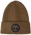 Timberland Beanie - Rib - Knitted - Khaki w. Logo