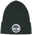 Bonnet Timberland - Rib - Tricoté - Vert Foncé av. Logo