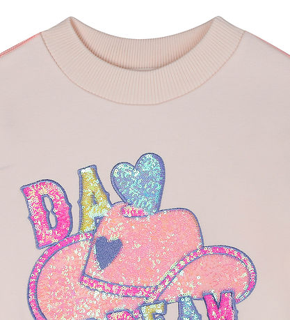 Billieblush Sweatshirt - Rosa Mod m. Paljetter
