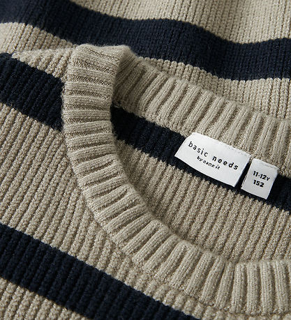 Blouse Name It - Tricoté - NkfvNilla - Fossile d'Islande/W. Mari Blouse Name It - Tricoté - NkfvNilla - Fossile d'Islande/W. Mari