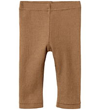 Lil' Atelier Leggings - Wool - Rib - NbnNoel - Tigers Eye