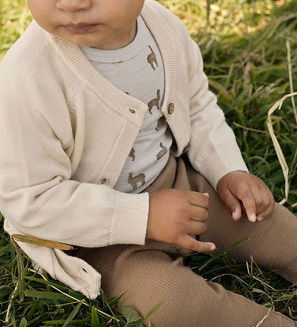 Lil' Atelier Leggings - Wool - Rib - NbnNoel - Tigers Eye