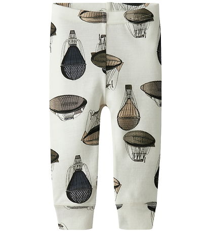 Name It Leggings - Wolle - NbmWillitus - Snow White/Air Ballon