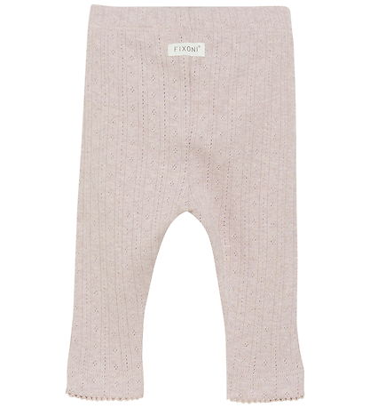 Leggings Fixoni - Violet Ice Mélange av. Pointelle Leggings Fixoni - Violet Ice Mélange av. Pointelle