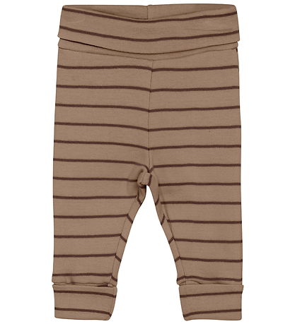 Fixoni Leggings - Mocha Meringue w. Stripes