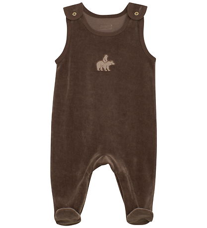 Fixoni Set - Body l/ä/Sparkdräkt - Velour - Kaffekvarts