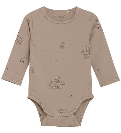 Fixoni Set - Body l/ä/Sparkdräkt - Velour - Kaffekvarts