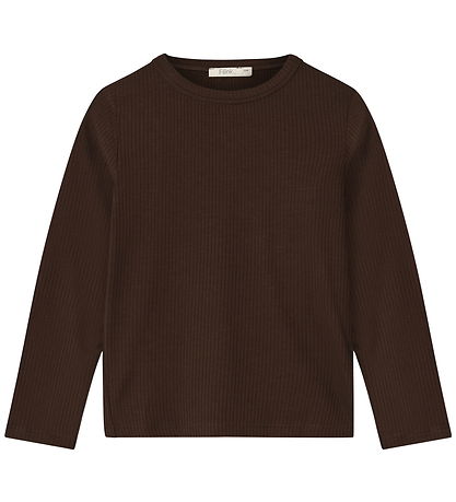 Fliink Blouse - Rib - Kenna - Coffee Bean