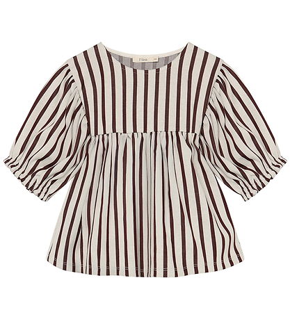 Fliink Blouse - Elly - 3/4 - Sandshell Stripe