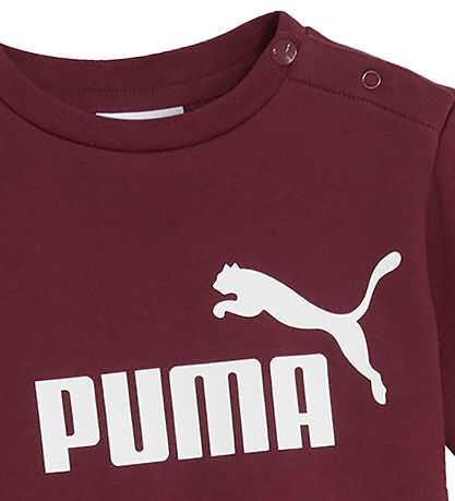 Puma Sweat Set - Minicats ESS Crew - Ruby Shimmer Puma Sweat Set - Minicats ESS Crew - Ruby Shimmer